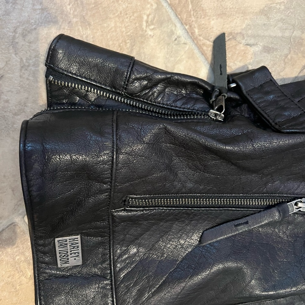 Harley Davidson Womens leather riding jacket sz M